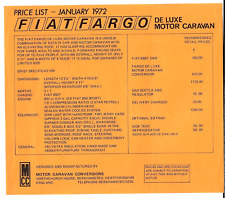 Fiat 850t fargo for sale  UK