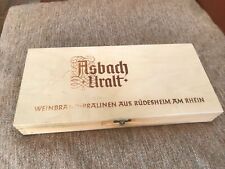 Vintage holzkiste asbach gebraucht kaufen  Frankfurt