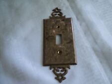 Vintage, Brass, Electric Wall Switch Plate Cover - No Screws for sale  Shipping to South Africa