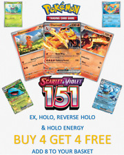 Pokemon 151 Cards Reverse Holo, EX, Holo Promo Scarlet & Violet BUY 4 GET 4 FREE for sale  Shipping to South Africa