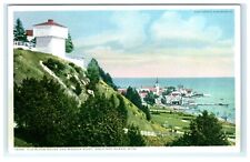 Cartão postal Old Block House & Mission Point Mackinac Island MI Michigan vista comprar usado  Enviando para Brazil