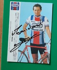 CYCLING cycling card PIERRE BAZZO team COOP HOONVED ROSSIN 1984 Signed for sale  Shipping to South Africa