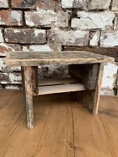 Rustic wooden stool for sale  STOKE-ON-TRENT