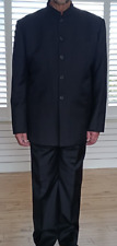 Nehru suit black for sale  BASINGSTOKE