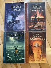 Lote de 4 Percy Jackson e os Olimpianos por Rick Riordan, Livros 1-4 comprar usado  Enviando para Brazil