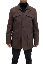 Giaccone giacca uomo NAVIGARE, marrone tg 56 regular su tessuto tecnico, -70%. comprar usado  Enviando para Brazil