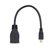 Micro HDMI macho tipo D para HDMI fêmea conector A cabo adaptador conversor 1080P comprar usado  Enviando para Brazil