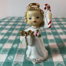 Vintage Lefton Christmas Angel Holding Candy Cane Ceramic, used for sale  Mesa