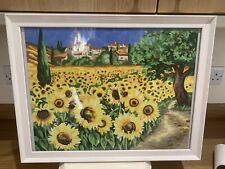 Sunflowers watercolor painting for sale  UK
