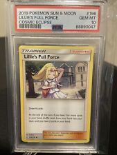 PSA 10 Gem Mint Pop 3 Pokemon Sun & Moon Cosmic Eclipse 196 Lillie's Full Force for sale  Shipping to South Africa