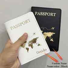 Capa passaporte feminina fofa personalizada com nome gravado porta-passaporte casal, usado comprar usado  Enviando para Brazil