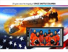 Hoja de estampillas de astronautas de la NASA tragedia del transbordador espacial Columbia #2 2023 Sierra Leona, usado segunda mano  Embacar hacia Mexico