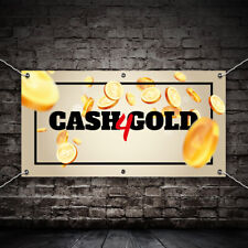 Used, PVC Banner Print Sign Cash for gold Business Advertise Waterproof for sale  Shipping to South Africa