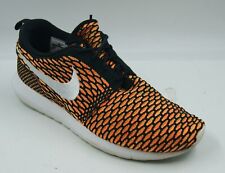 Zapatillas para hombre Nike Roshe Nm Flyknit 10,5 negras naranjas 677243-018 segunda mano  Embacar hacia Argentina