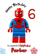Lego spiderman personalised for sale  MANSFIELD