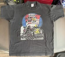 De colección años 90 Fruit of the Loom de punta única hecha en EE. UU. motocicletas carreras XL, usado segunda mano  Embacar hacia Argentina