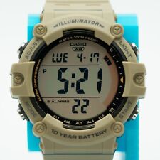Relógio Digital Casio - Cronômetro Temporizador 5 Alarmes - AE1500WH 5AV - Bege, usado comprar usado  Enviando para Brazil