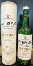 Whisky escocés de malta triple madera Laphroaig Islay botella vacía y caja 750 ml segunda mano  Embacar hacia Argentina