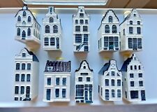 KLM Airlines Delft Houses - Lot of 10 - Great Condition - Empty for sale  Shipping to Canada