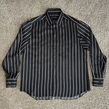Men’s STEFANO RICCI 100% Silk Button Down Dress Shirt Size L Striped for sale  Shipping to South Africa