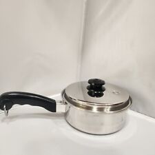 Salad Master 18-8 Tri-Clad 8" Stainless Steel Sauce Pan With Vapo Lid for sale  Shipping to South Africa