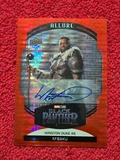 2022 Marvel Allure Red Auto Winston Duke M'baku #70 SP for sale  Shipping to South Africa