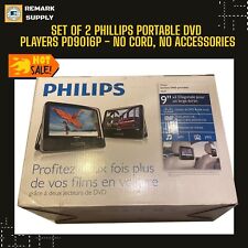 Conjunto de 2 DVD Players Portáteis Phillips PD9016P - SEM CABO, SEM ACESSÓRIOS comprar usado  Enviando para Brazil