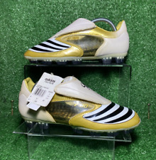 NEW 2006 Elite Adidas Tunit F50 F30+ FG 8.5 US Predator Total 90 Pro White Gold for sale  Shipping to South Africa