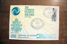 Cartolina commemorativa congre usato  Roma