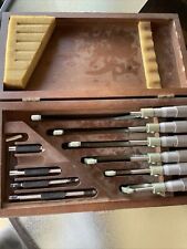 Poland Outside Micrometer Set 0-6" w/ Standards & Wood Box *MADE IN USA* Tools for sale  Shipping to South Africa