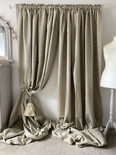 Brocade curtains green for sale  BRISTOL