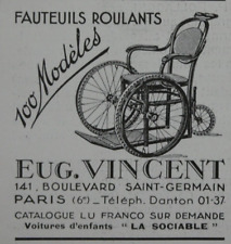 Publicité presse 1934 d'occasion  Compiègne