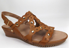 Earth Shoes Womens Ficus Leo Casual Sandal Size 8.5 M, Sand Brown Leather, NEW for sale  Shipping to South Africa