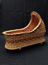 Dolls cradle wicker for sale  Shipping to Ireland
