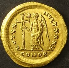 Theodosius gold solidus for sale  LONDON