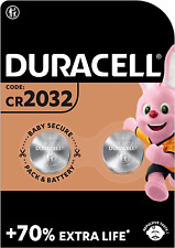 2 Pile CR2032 DURACELL Batteria Bottone Pila Litio Batterie Lithium 2032 na sprzedaż  Wysyłka do Poland