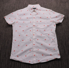 Camisa masculina Marc Anthony luxo slim fit manga curta bordada com botões P comprar usado  Enviando para Brazil