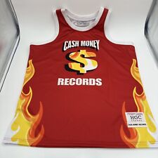 Camiseta de basquete bordada clássica masculina hip hop cash money Records, usado comprar usado  Enviando para Brazil