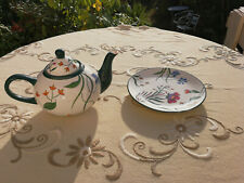 Teekanne keramik handbemalt gebraucht kaufen  Königstein