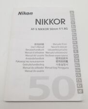 Lente de cámara Nikon AF-S Nikkor 50 mm f/1,8G manual del usuario segunda mano  Embacar hacia Argentina