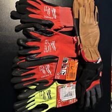 Lote de 6 pares de guantes Milwaukee nivel 1 nivel 2 nivel 3 mecánicos cuero nuevo, usado segunda mano  Embacar hacia Argentina