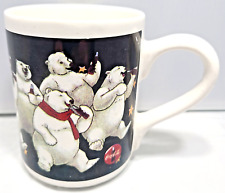 Taza de café Coca-Cola, famosos osos polares danzantes de Coca-Cola, 1996 Gibson segunda mano  Embacar hacia Argentina