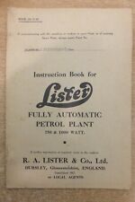 Lister fully automatic for sale  BRIDPORT