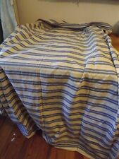 NEW FUTON COVER custom made RET179 blue yellow ticking stripes 2 AVAILABLE NWT for sale  Shipping to South Africa
