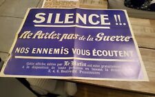 Affiche guerre silence d'occasion  Longueil-Sainte-Marie