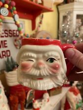 Vintage christmas santa mug holt howard era Rhinestone Eye for sale  Phoenix
