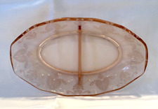 Fostoria Trojan Pink 8-3/4” Divided Relish Dish~Great Color &Very Hard to Find for sale  Shipping to South Africa