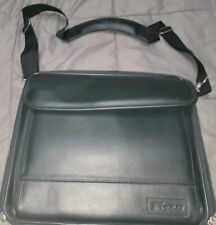 Bolsa de viagem Targus robusta para laptop/mensageiro couro preto com alça muitos bolsos, usado comprar usado  Enviando para Brazil