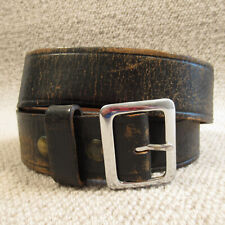 Leather belt black for sale  NELSON