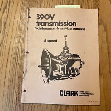 Clark 390V 5 velocidades transmissão powershift manutenção manual livro de peças comprar usado  Enviando para Brazil
